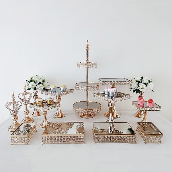 other bakeware gold wedding dessert tray cake stand candy display plate for holiday jewelry holder